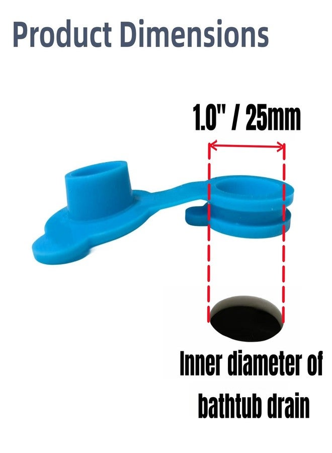 COLDDD Bathtub Stoppers, Silicone Bathtub Stopper, Fits Most Baby Bathtubs, 5 Sizes of Baby Bath tub Plugs (1.0'' I.D.) - Image 3